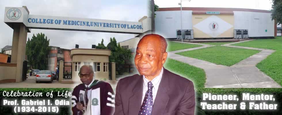 Professor Gabriel Ikhidero Odia, the Pioneer Head, and Founder of the Physiotherapy Program at the College of Medicine, University of Lagos Professor Gabriel Ikhidero Odia, the Pioneer Head, and Founder of the Physiotherapy Program at the College of Medicine, University of Lagos